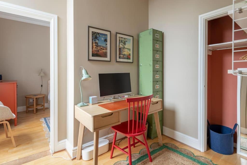 Stylish Central Apartment With Parking - Garden And Workspace Bath Exterior photo